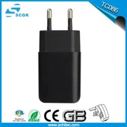 Portable 2 USB Ports Eu Plug Phab Ntsa Charger